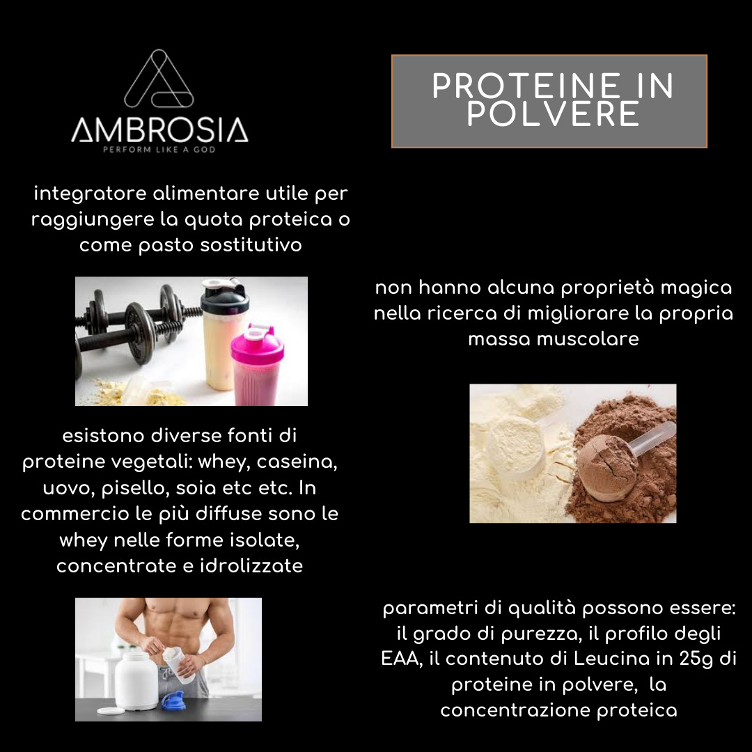 LE PROTEINE IN POLVERE - LE PROTEINE IN POLVERE